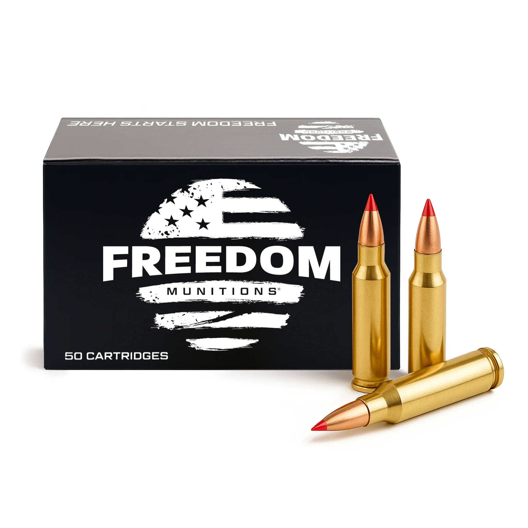 Freedom Munitions 223 Remington Ammo- 40 Gr V-MAX, 50 rounds, New