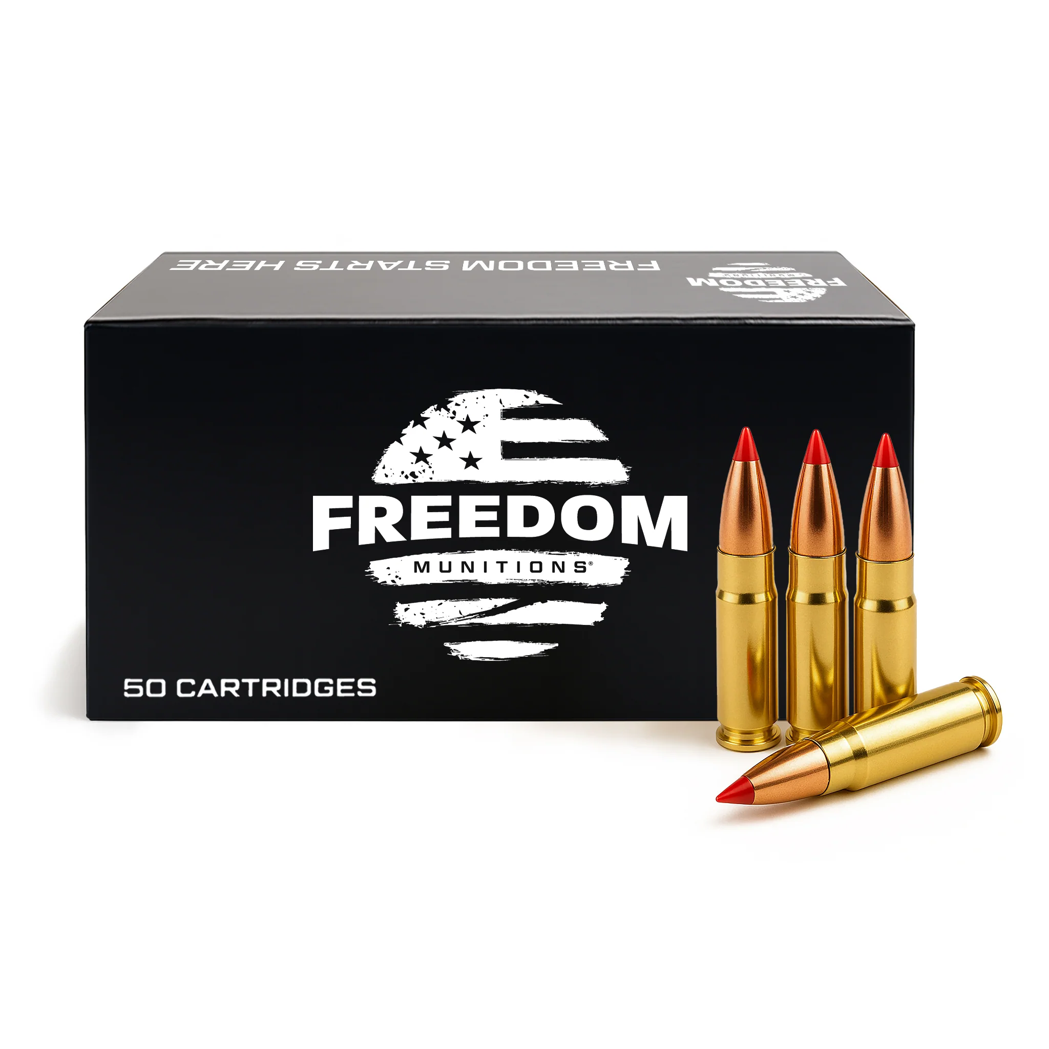 Freedom Munitions 300 Blackout Ammo- 110 Gr V-MAX, 50 rounds, New