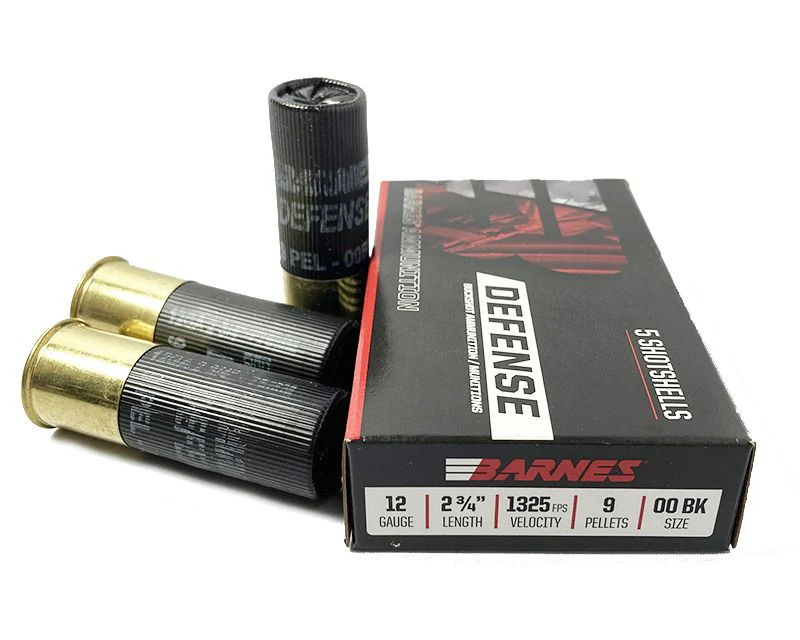Barnes Defense 12 GA 2 3/4 00 Buck 9 Pellets (32009)