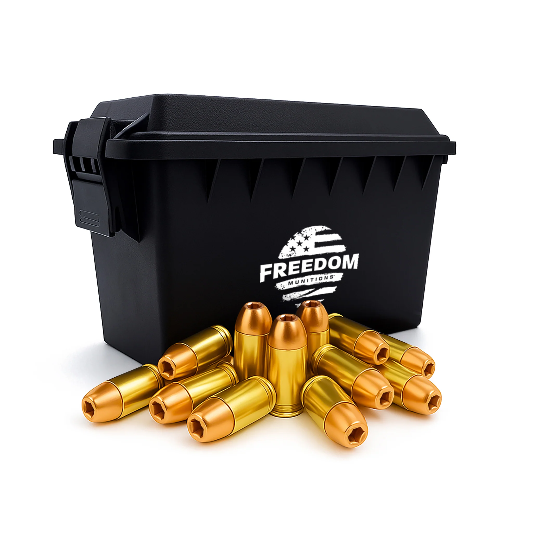 Bulk Freedom Munitions 45 ACP Ammo- 230 Gr Hollow Point (HP) Small Primer, 500 rounds, New