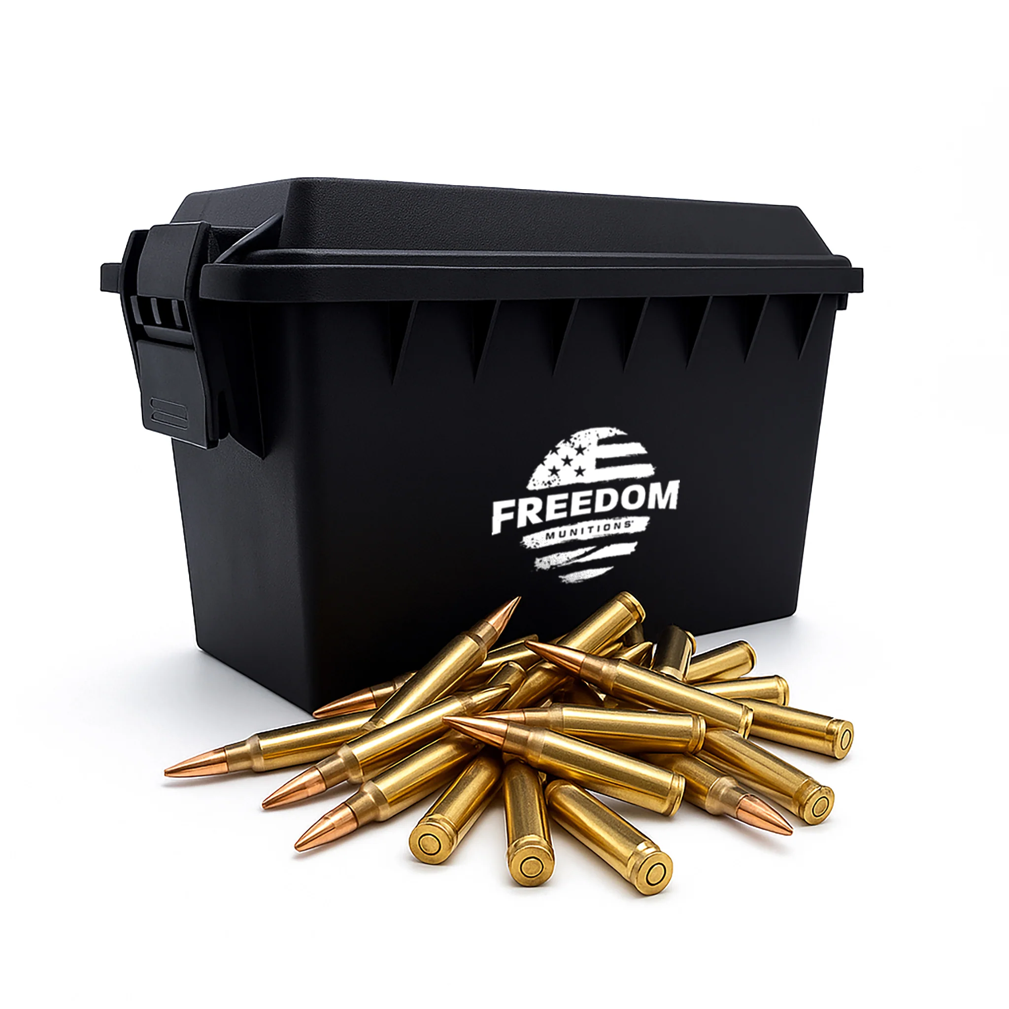 Bulk Freedom Munitions 223 Remington Ammo- 62 Gr Full Metal Jacket (FMJ), 250 rounds, New