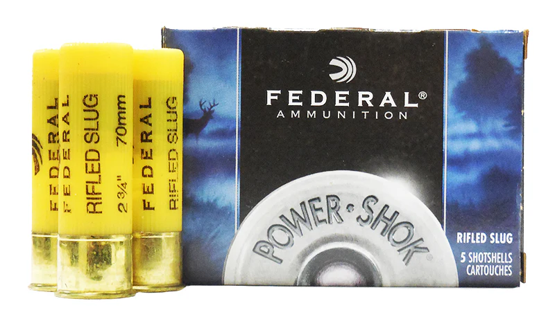 Federal 20 GA 2-3/4IN 3/4 OZ Maximum Rifled Slug HP 5 RDS (F203 RS)