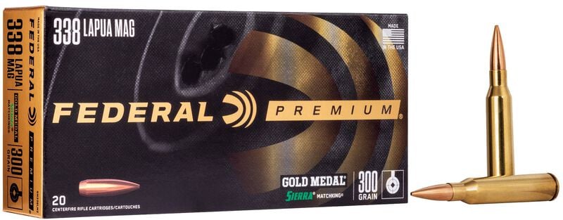 Federal 338 Lapua Mag 300gr Match (GM338LM2)