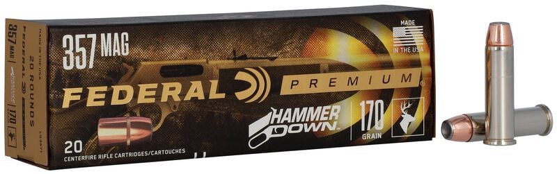 FEDERAL HAMMERDOWN 170 GR BHP .357 MAG AMMO (LG3571)