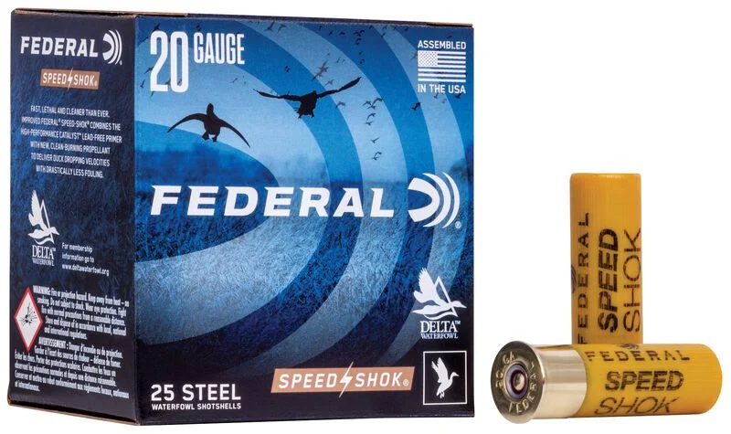 Federal Speed Shok 20 GA 2 3/4 1425fps 3/4oz #4 (Steel)