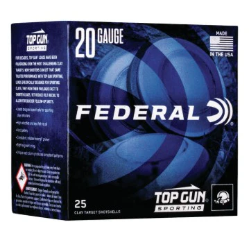 Federal Top Gun 20 GA 2 3/4 1250 fps 7/8oz #8 (TGS2248)