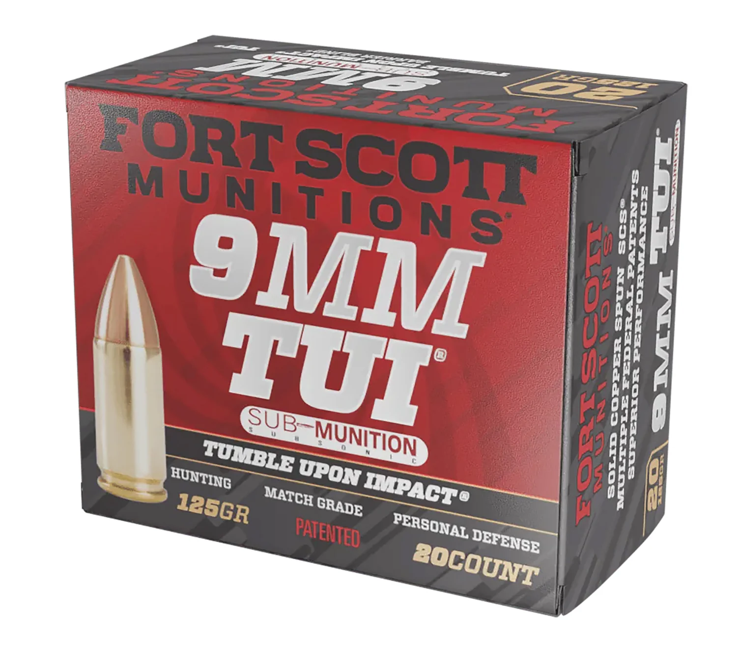 Fort Scott Munitions 9mm 125gr TUI Sub-Munition (FS9MM125SM_TBU)