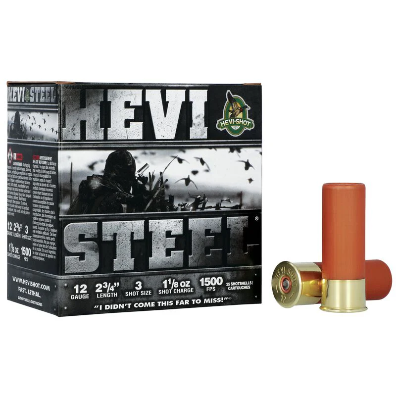 Hevishot 12 GA 2.75" 1 1/8oz #3 Hevi-Steel 25ct (HS61223)