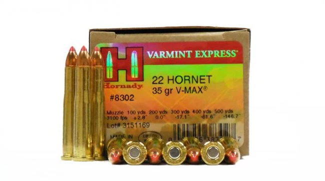 Hornady 22 HORNET 35 GR V-MAX (8302)
