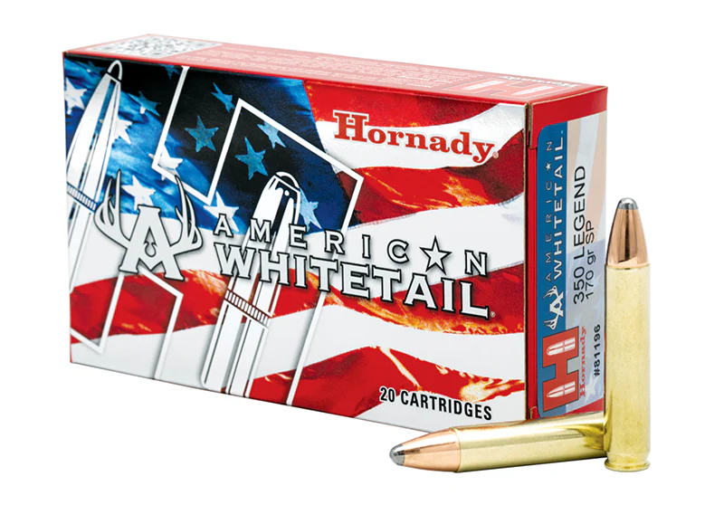 Hornady American Whitetail 350 Legend 170 GR Interlock 20 Rounds (81196)