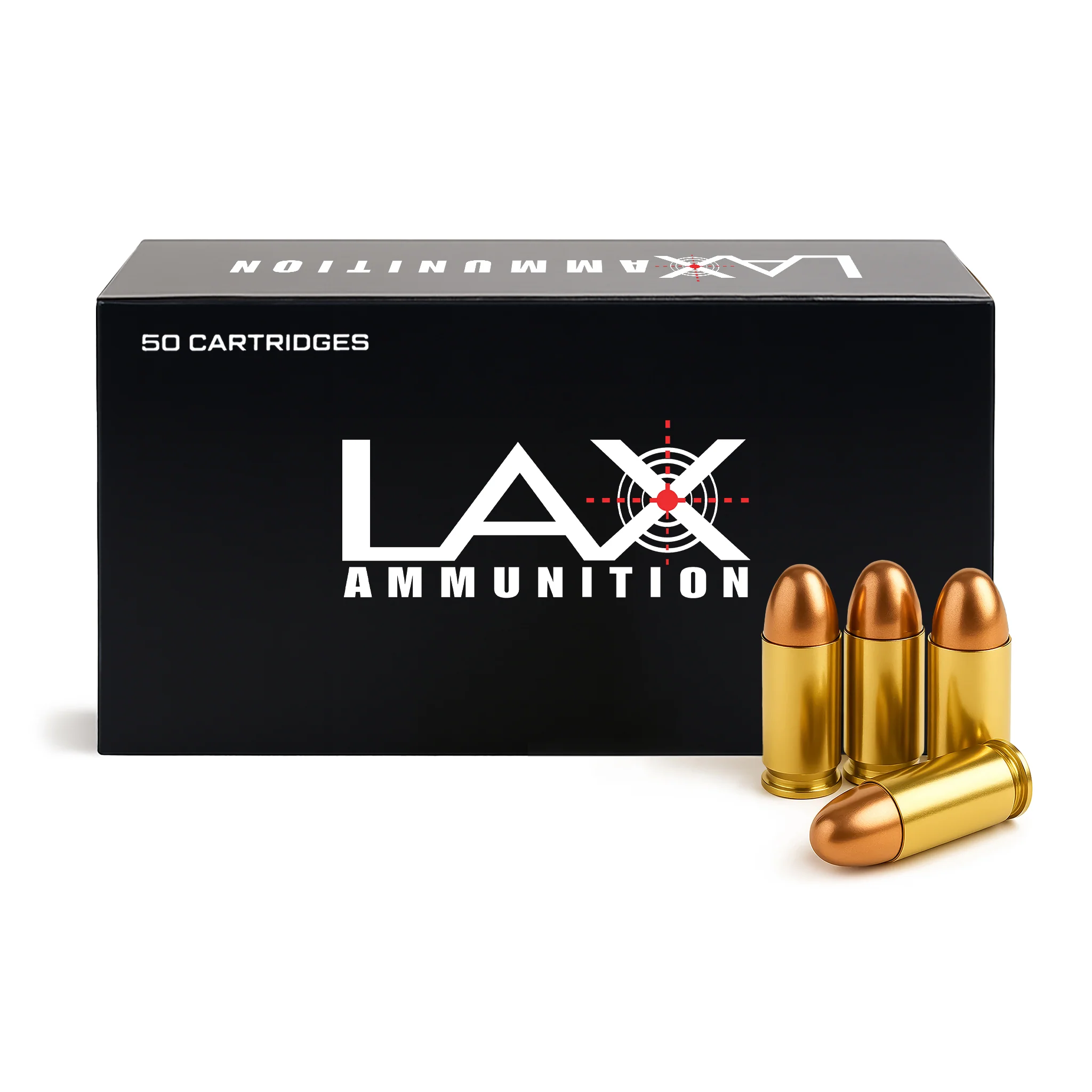 LAX Ammunition 45 ACP Ammo- 200 Gr Round Nose (RN), 50 rounds, New