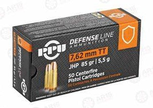 PPU Defense Line Ammunition 7.62mm JHP 85gr (PPD7T)