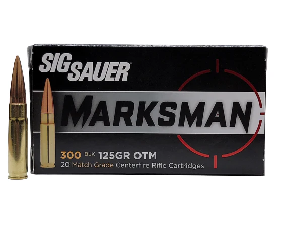 Sig Sauer Elite Match Grade 300 BLK 125 GR Open Tip Match (OTM) 20 RDS (E300A1)