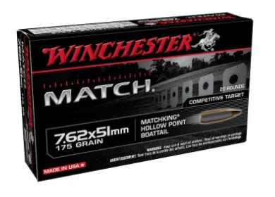 Winchester 7.62x51mm 175gr BTHP Matchking (S76251M)