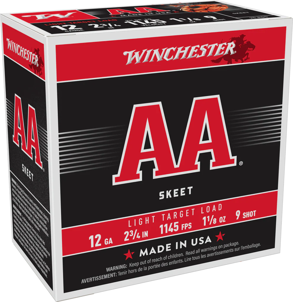 Winchester AA 12 GA 2 3/4 1145 fps 1 1/8 #9 (AA129)