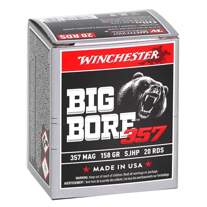 Winchester Big Bore 357mag 158gr SJHP (X357MBB)