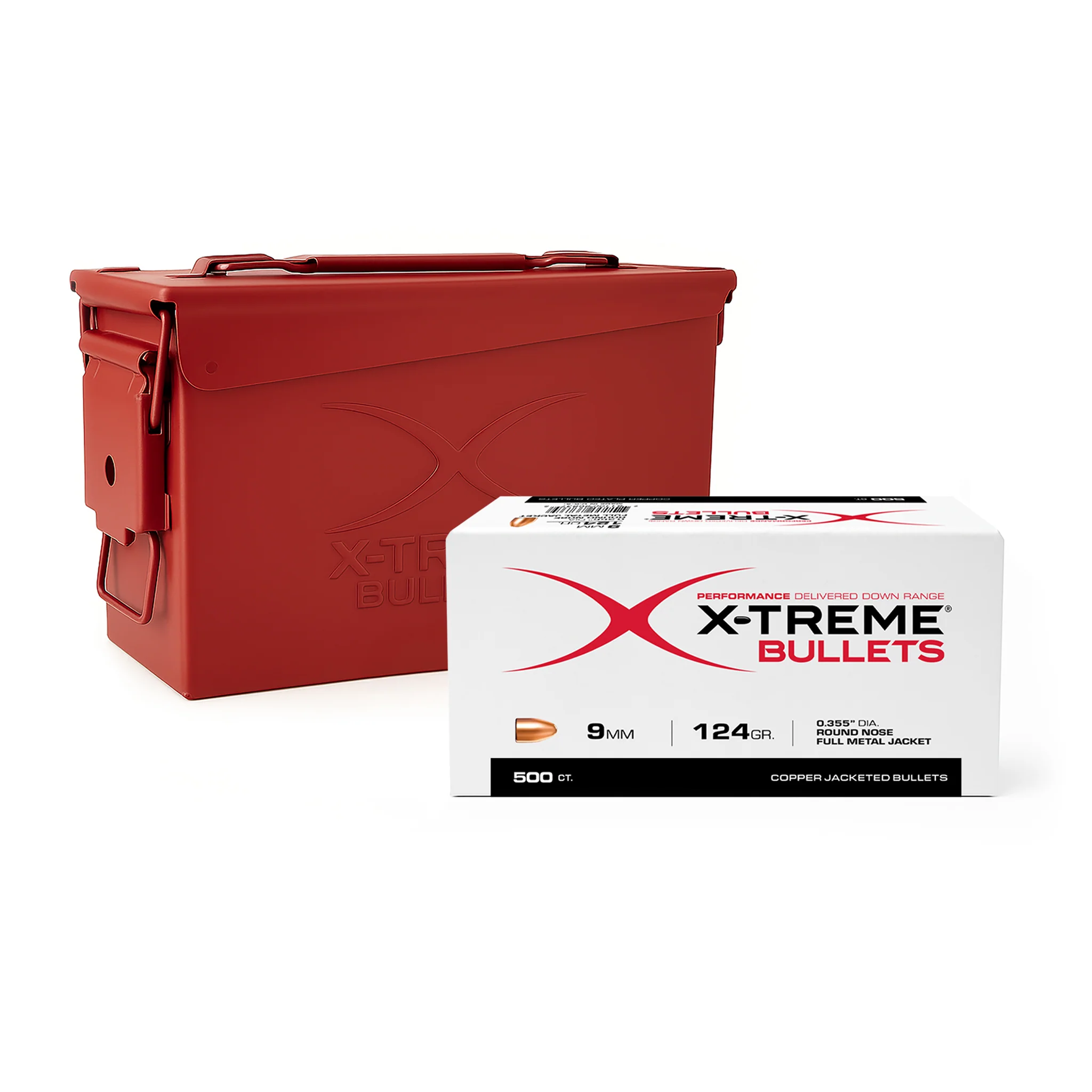 X-Treme 9MM (.355) 124 Gr RN FMJ Bullet, Bundle (not ammo)